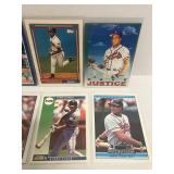 David Justice - Upper Deck, Topps, Donruss, Score and Fleer