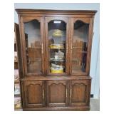 Kindel Grand Rapids Solid Wood China Cabinet Hutch with Glass Doors - china not inc