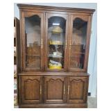 Kindel Grand Rapids Solid Wood China Cabinet Hutch with Glass Doors - china not inc