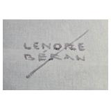 Lenore Beran Signed Collector Print "Flutist Dream" 144/1000 Framed 29.5x29"