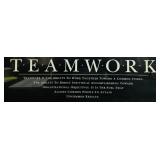 Framed "Teamwork" Motivational Poster 24x30 Rowing Crew