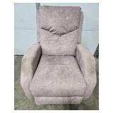 Upholstered Recliner Chair with Manual Lever - CLEAN!