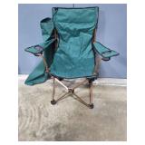 Green Folding Deluxe Arm Chair with Carrying Bag
