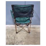 Green Folding Deluxe Arm Chair with Carrying Bag