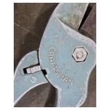 Lot of Hand Tools Including Hammers, Pruners, File, and Measuring Tools