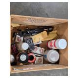 Vintage Wards Master Quality Metal Parts Cabinet with Hardware, Art Supplies and Brushes