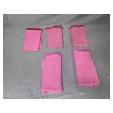 VTG Embroidered Flag Sampler & Home Decor and Linen Lot: Doilies, Napkins, Pine Cones, Fall Accents