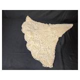 VTG Embroidered Flag Sampler & Home Decor and Linen Lot: Doilies, Napkins, Pine Cones, Fall Accents