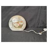 Brass Bell, Holiday Decor Lot with Acorn Figures, and Illuminated Winter Scene