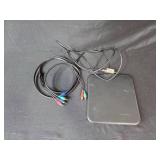 Lot of Power Strips and Antennacraft Flat Indoor TV Antenna with Cables