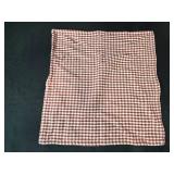 Household Organizer Lot with Longaberger Basket, Totes, Table Runners, and Storage Bins