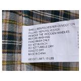 Household Organizer Lot with Longaberger Basket, Totes, Table Runners, and Storage Bins