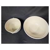 Pottery Barn Platter, Mason Cash Mixing Bowls and Assorted Hand Towels Set
