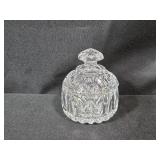 Set of 4 Crystal Stemmed Glasses with Matching Lidded Candy Dish