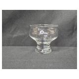 Set of 8 Clear Glass Dessert Goblets