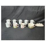 Assorted Mug Set Including Williams-Sonoma, Tag, Heritage Collection and Butter Dish