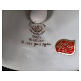 Bird Themed Collectibles Lot: Feathered Friends Figurines, Leften China Bell, Wildlife Ashtrays