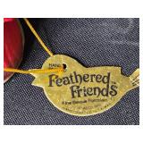 Bird Themed Collectibles Lot: Feathered Friends Figurines, Leften China Bell, Wildlife Ashtrays