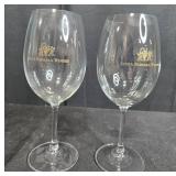 Assorted Wine and Beer Glass Set Featuring Vineyard and Brewery Logos