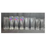 Set of Beer Glasses Including Planet Hollywood Las Vegas Logo Glasses
