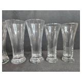Set of Beer Glasses Including Planet Hollywood Las Vegas Logo Glasses