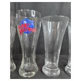 Set of Beer Glasses Including Planet Hollywood Las Vegas Logo Glasses