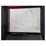 Assorted Office Supplies Lot Including Paper, Envelopes, Rulers, and Binder - contents unverified