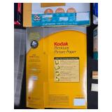 Assorted Office Supplies Lot Including Paper, Envelopes, Rulers, and Binder - contents unverified