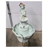 Child Garden Fountain with Pump and Decorative Accents - untested