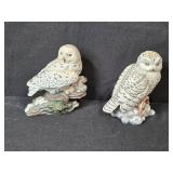 Wildlife Collector Lot: Owl Figurines, Decorative Plates, and Glass Mugs
