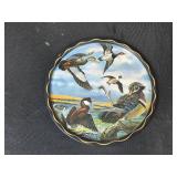 Wildlife Collector Lot: Owl Figurines, Decorative Plates, and Glass Mugs