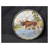 Wildlife Collector Lot: Owl Figurines, Decorative Plates, and Glass Mugs