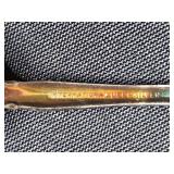 Vintage Collectibles Lot with Glass Decanter, Wild Cat Juice Jug, Ceramic Pony, Miniature Mugs, Spoons, and Kennedy Shakers