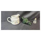 Mixed Glassware and Ceramic Collection Including Vintage Bowls, Vases, and Glasses