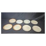 Assorted Set of Vintage Plates including Corelle and Blue Heaven by Royal China