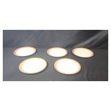 Assorted Set of Vintage Plates including Corelle and Blue Heaven by Royal China