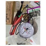 Plastic Storage Drawer Tower Filled with Assorted Tools and Hardware