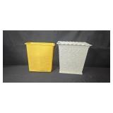 Set of 4 Decorative Planters and Pedestal Including Vintage Frank