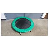 Mini Exercise Trampoline with Green Padded Edge