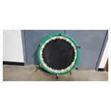 Mini Exercise Trampoline with Green Padded Edge