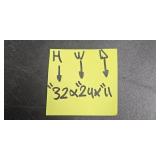 Pair of Wooden 3-Shelf Bookcases 32x24x11 Inches Each