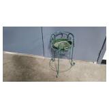 Metal Garden Plant Stand and Two Rolls of Wire Mesh Fencing