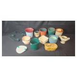 Assorted Planters and Pots with Plant Stand and Decorative Containers