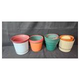 Assorted Planters and Pots with Plant Stand and Decorative Containers