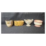 Assorted Planters and Pots with Plant Stand and Decorative Containers