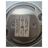 MCM Furnlite 3-Panel Lighted Vanity Mirror with Black Wood Cabinet, 59x41x16 in