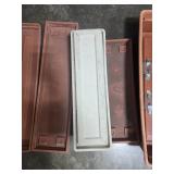 Set of Plastic Planter Boxes Assorted Colors and Sizes