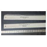 Tripod Survey Leveling Staff with 3 Assorted Rulers