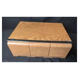 Collection of 48 Assorted Jazz and Blues CDs with Oak CD Holder