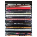 Collection of 48 Assorted Jazz and Blues CDs with Oak CD Holder